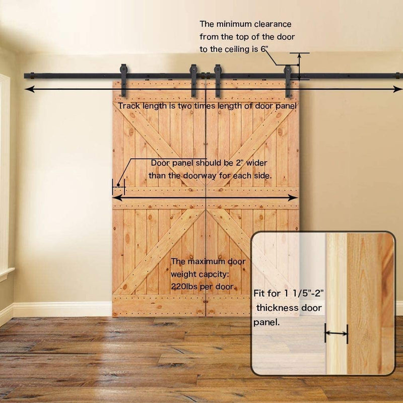 double barn door installation