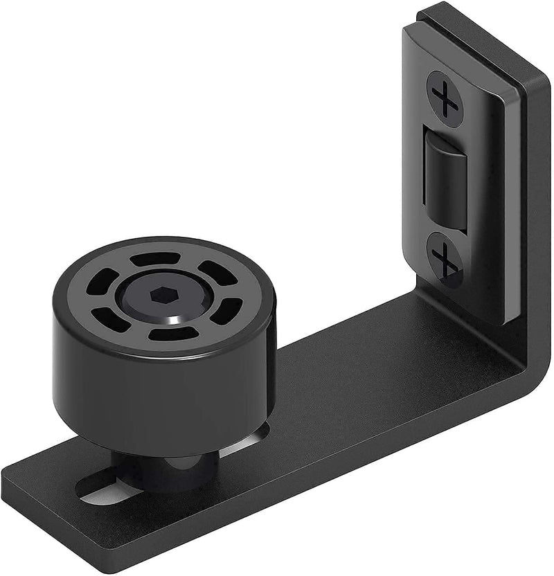 CCJH Sliding Barn Door Floor Guide (Black 1pcs)