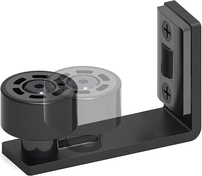 CCJH Sliding Barn Door Floor Guide (Black 1pcs)