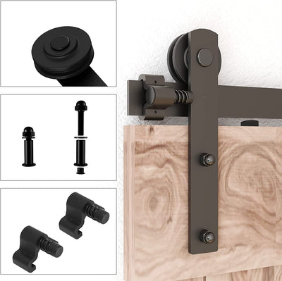 Seamless Rail Barn Door Track for Single Door