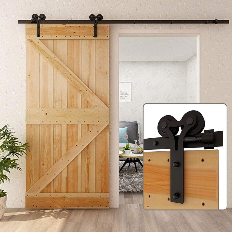 how to hang a barn door track