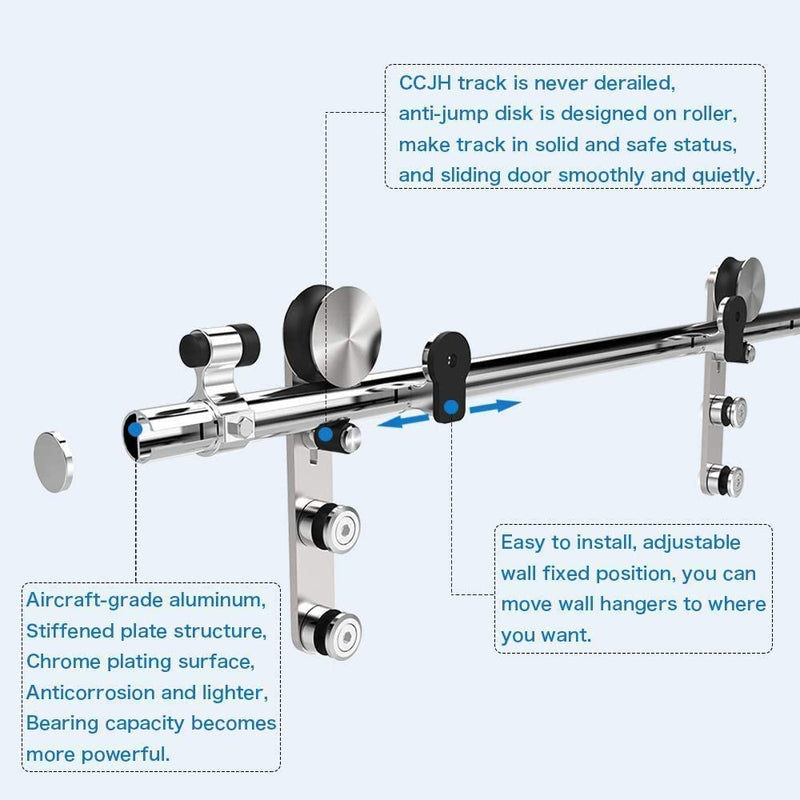 ccjh sliding barn door hardware