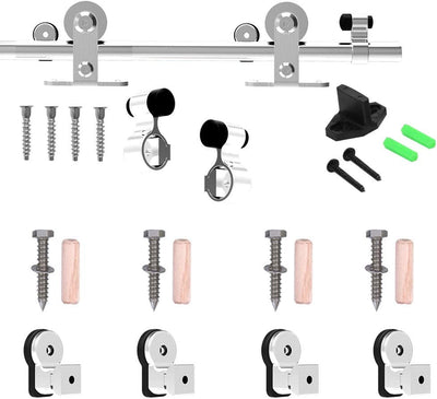 stainless steel barn door hardware