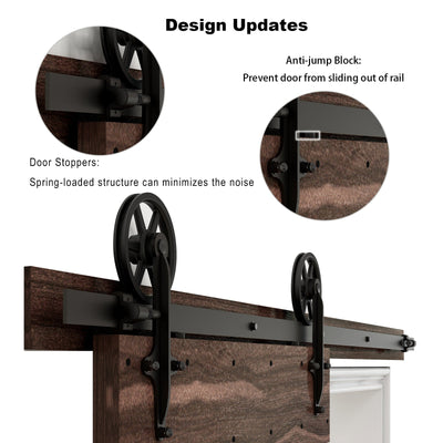 ccjh sliding barn door hardware kit