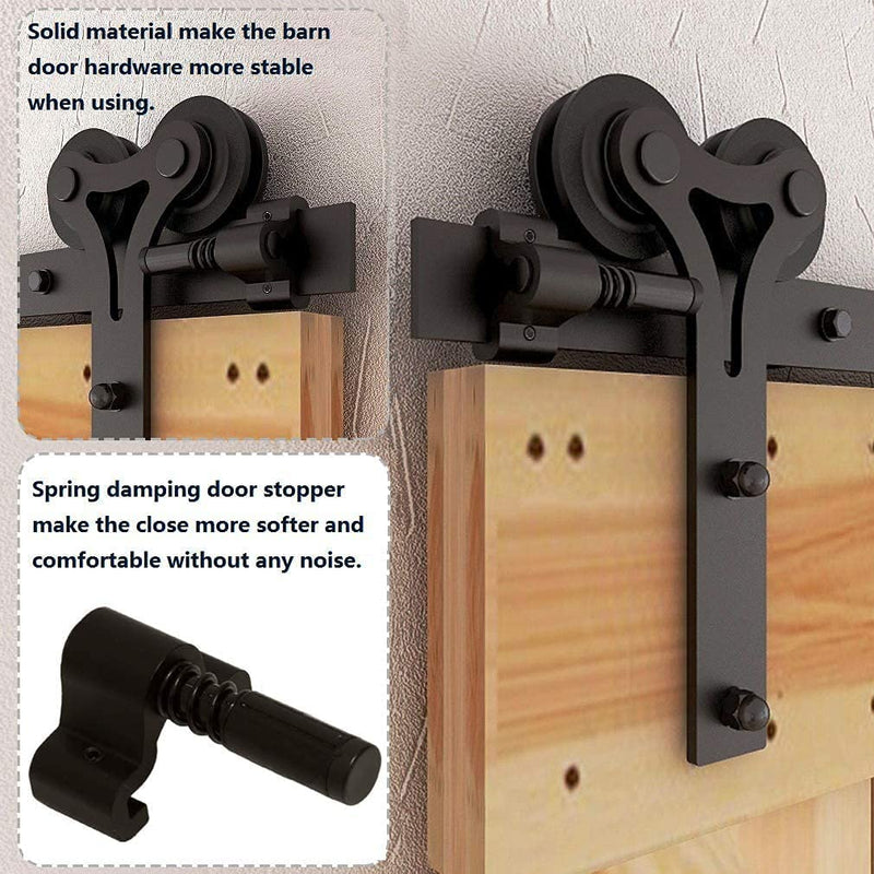 how to hang a barn door track