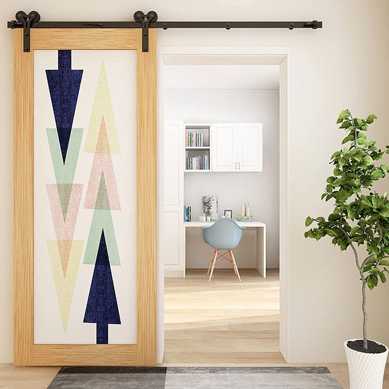 how to hang a barn door track