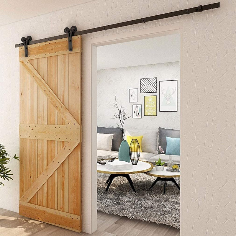 how to hang a barn door track