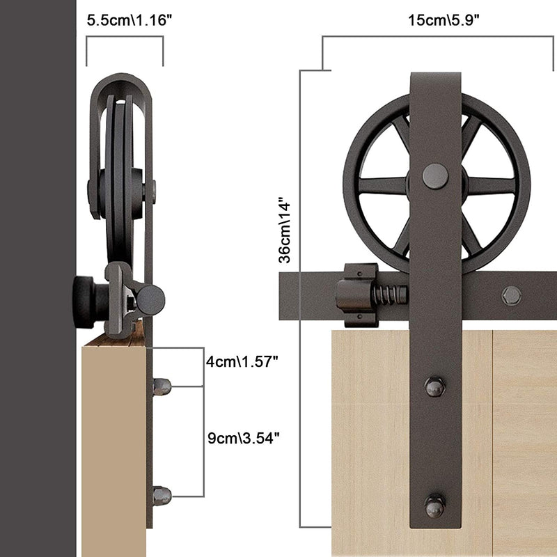 track for barn doors