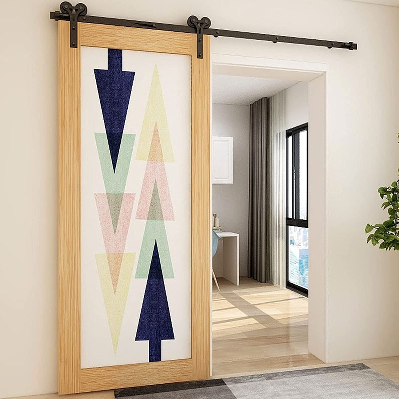 how to hang a barn door track