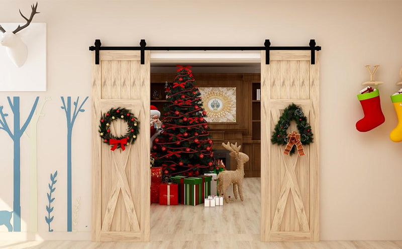 double barn door slider